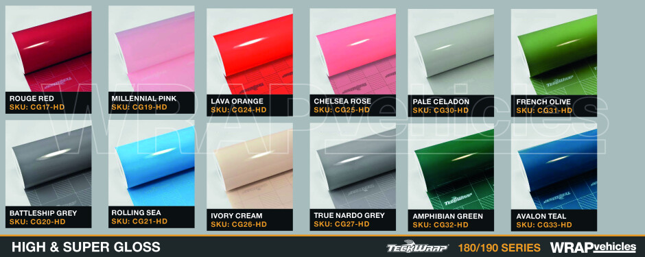 TeckWrap - Vehicle Wrapping Vinyl Colours