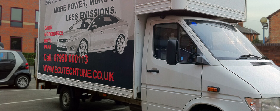 Luton van graphics and wraps