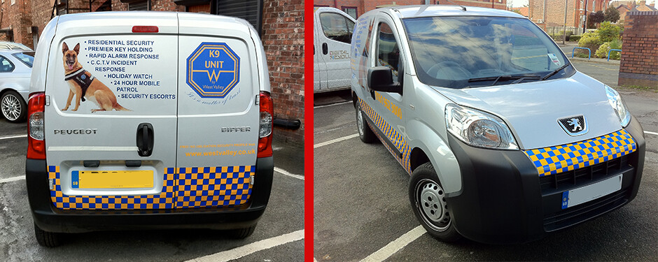 Reflective Van Graphics in Manchester